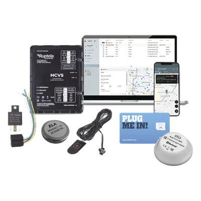 Kit Localizador 4G LTE / Anti-Jammer Ajustable / CAN Bus FMS-J1708-J1939 / Bluetooth / RS232 / Paro de Motor / SOS / Relay / SIM con Datos 1 Mes