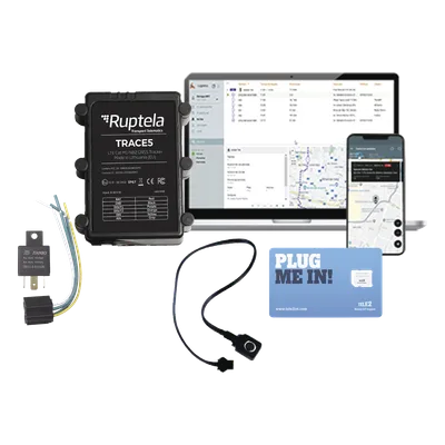 Kit Localizador Vehicular 2G y 4G LTE Cat M1 / IP67 / Rastreo GPS / Detección de Jammer / Apagado Remoto / Diseño Compacto para Motocicletas / Incluye SIM 500MB 2Y