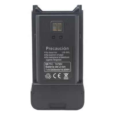 Batería Li-Ion / 2500 mAh / Conector USB-C / Para Radio Portátil / Diseño Compacto