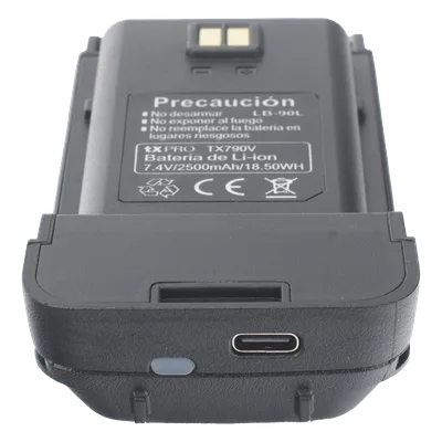 Batería Li-Ion / 2500 mAh / Conector USB-C / Para Radio Portátil / Diseño Compacto