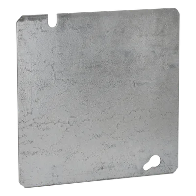 Tapa Ciega Cuadrada / Acero Galvanizado / 4.688 x 4.688 in (119.1 x 119.1 mm) / UL Listed / Troquelada