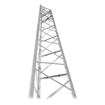 Torre Autosoportada / 64 ft (19.5m) / Diseño Modular 8 ft (2.4m) / Galvanizada / Viento 100 mph (161 km/h)