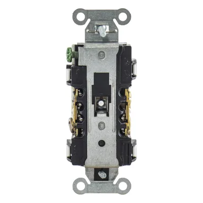 Receptáculo Dúplex / 20 A / 125 V / 2 Polos 3 Hilos / Calibre 14-10 AWG / Montaje en Pared