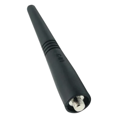 Antena UHF Helicoidal / 400-470 MHz / Ganancia 0 dBd / Perfil Recortado 170 mm / Conector Rosca Monopolo / Omnidireccional Vertical