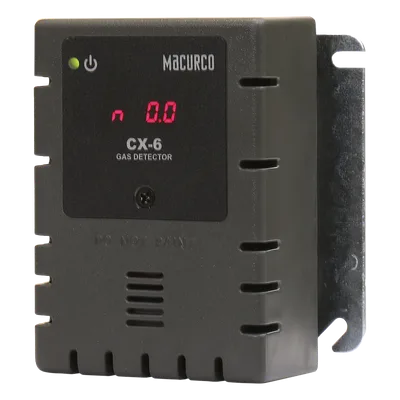 Detector de Gas Fijo / CO y NO2 / Detección de Bajo Nivel / Integración con Sistemas de Ventilación y Alarmas / Activación Automática de Mitigación
