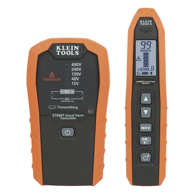 Kit Rastreador de Cables / Circuitos Energizados y No Energizados / 12V-480V AC/DC / Detección en Paredes y Subterráneo / 6.1 m (20 ft) de Alcance
