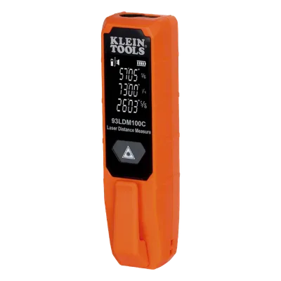 Medidor Láser de Distancia / Rango 5.1 cm a 30.5 m (16.7 ft a 100.1 ft) / Precisión 1/16'' / Pantalla LCD Dual / Clip de Bolsillo