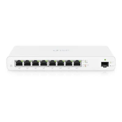 Router Gigabit / 8 Puertos PoE Pasivo 27V / 1 Puerto SFP / NAT 1 Gbps / 110W Total / OSPF y Firewall