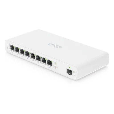 Switch PoE Pasivo / 8 Puertos GbE / 1 Puerto SFP / 110 W (27 V) / 30 W por Puerto / Aislamiento de Puertos / DHCP Snooping