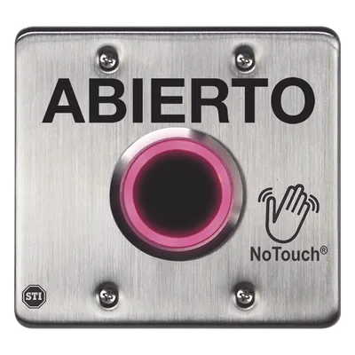 Interruptor IR Sin Contacto / Acero Inoxidable 304 Grado Médico / Salida Doble / Contacto Seco 120 VCA / LED Bicolor