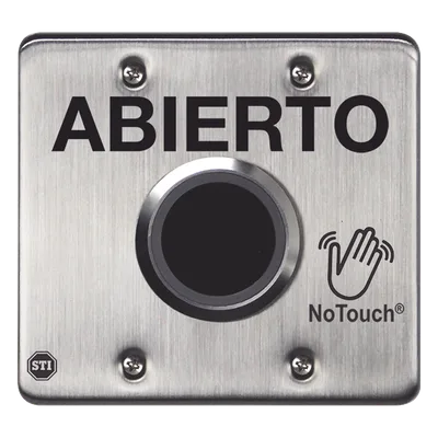 Interruptor IR Sin Contacto / Acero Inoxidable 304 Grado Médico / Salida Doble / Contacto Seco 120 VCA / LED Bicolor