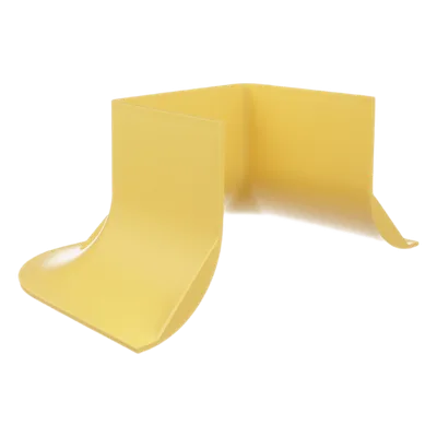 Accesorio para Control de Radio de Curvatura / Canaleta 4x4 / Radio 50.8 mm (2 in) / ABS / Color Amarillo