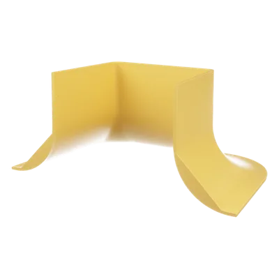 Accesorio para Control de Radio de Curvatura / Canaleta 4x4 / Radio 50.8 mm (2 in) / ABS / Color Amarillo