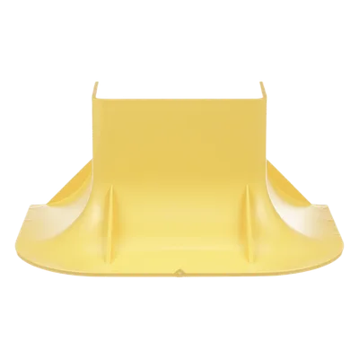 Accesorio para Control de Radio de Curvatura / Canaleta 4x4 / Radio 50.8 mm (2 in) / ABS / Color Amarillo