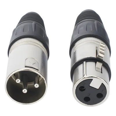 Kit Conector XLR / Macho + Hembra / Cable 3.5-8.0 mm / 16 A por Contacto / Soldadura / -30 °C a +80 °C