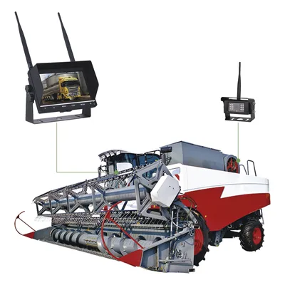 Sistema de Cámara de Reversa Inalámbrico / Monitor Táctil 7" / Resolución 800x480 / Visión Nocturna 20 m (65.6 ft) / Alcance 200 m (656 ft) / IP67