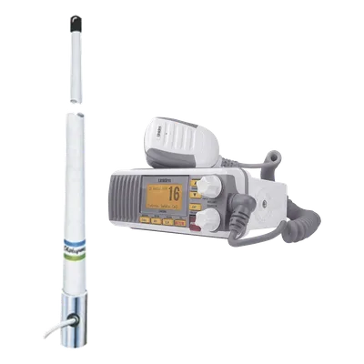 Radio Móvil VHF Marino / 25 Watts / IPX4 / GPS / DSC Clase D / Frecuencia 156-163 MHz / Pantalla LCD Grande