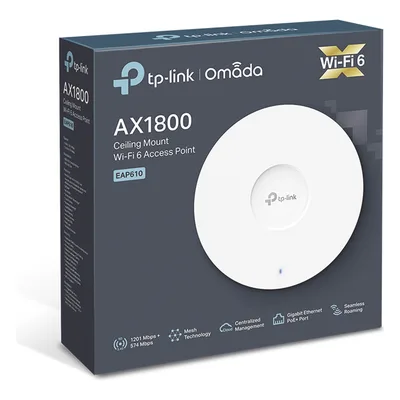 Punto de Acceso Wi-Fi 6 / AX1800 / MU-MIMO 2x2 / PoE+ / Montaje Techo/Pared / Alta Densidad de Usuarios