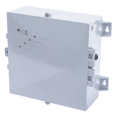 Energizador con tecnología SMT de 12,000Volts-1Joule/ 2500Mts Lineales de Protección / Cercas Electrificadas