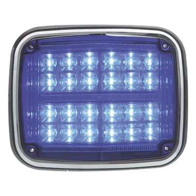 Luz de Advertencia LED / 24 LEDs / 11 Patrones Programables / IP67 / 12-30 VCC / 24 W / Policarbonato