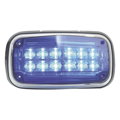 Luz de Advertencia LED / 12 LEDs / 11 Patrones de Destello / IP67 / 12-30 VCC / 170 x 134 x 64.5 mm