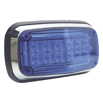 Luz de Advertencia LED / 12 LEDs / 11 Patrones de Destello / IP67 / 12-30 VCC / 170 x 134 x 64.5 mm
