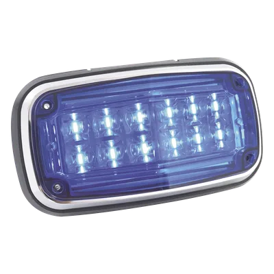 Luz de Advertencia LED / 12 LEDs / 11 Patrones de Destello / IP67 / 12-30 VCC / 170 x 134 x 64.5 mm