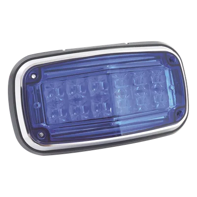 Luz de Advertencia LED / 12 LEDs / 11 Patrones de Destello / IP67 / 12-30 VCC / 170 x 134 x 64.5 mm