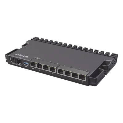 Router / CPU 4 Núcleos ARM 1.4 GHz / 9 Puertos / 7 Gigabit + 1 2.5G + 1 SFP+ 10G / Switch Marvell 10 Gbps / Refrigeración Pasiva / Triple Alimentación