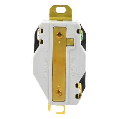 Receptáculo Industrial de Media Vuelta / 30 A / 125 V CA / 2 Polos 3 Hilos / NEMA L5-30R / 3.28 x 1.7 in