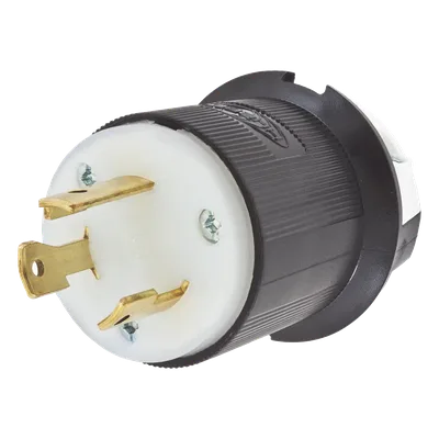 Clavija Industrial con Bloqueo de Media Vuelta / 30 A 125 V CA / 2 Polos 3 Hilos / NEMA L5-30P / 2.75 in (0.23 ft) Alto