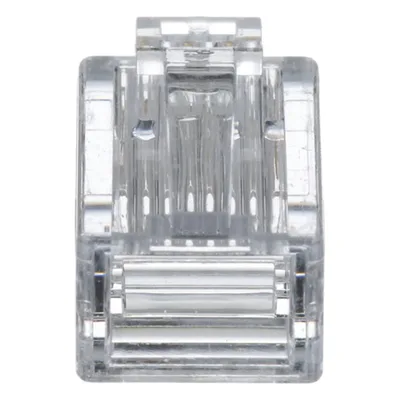 Plug RJ45 / Cat5e / 24-26 AWG / 50 µin Oro / 2500 Ciclos / PoE++ / -10 a 60°C / Paquete 100 pzas
