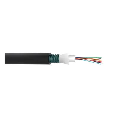 Cable de Fibra Óptica / 24 Hilos / Monomodo OS2 / OFCP Plenum / Interior-Exterior / Loose Tube 250μm / Armado / 2 ft Marcas