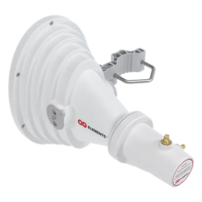 Antena Sectorial Horn / 45° Asimétrica / 17 dBi / 4.9-6.4 GHz / RP-SMA / Sin Lóbulos Laterales