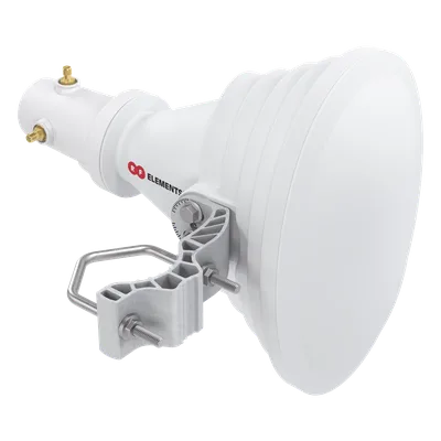 Antena Sectorial Horn / 45° Asimétrica / 17 dBi / 4.9-6.4 GHz / RP-SMA / Sin Lóbulos Laterales