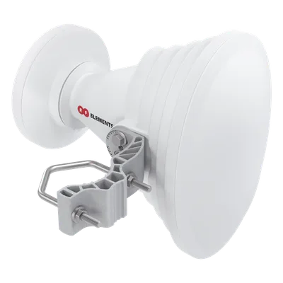 Antena Sectorial Horn / 45° Asimétrica / 17 dBi / 4.9-6.4 GHz / RP-SMA / Sin Lóbulos Laterales