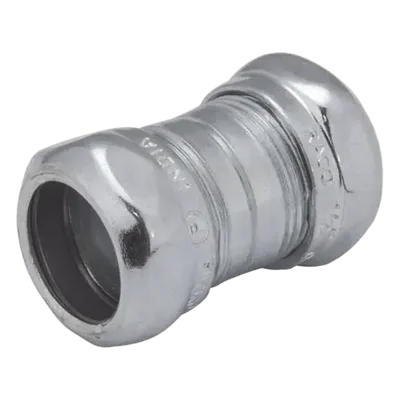 Conector de Compresión / Acero Galvanizado / 3/4 in / Pared Delgada / 10 mm (0.394 in) de Alto