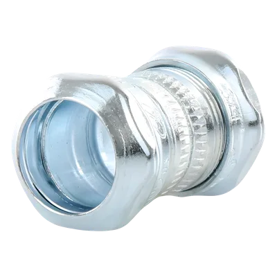 Conector de Compresión / Acero Galvanizado / 3/4 in / Pared Delgada / 10 mm (0.394 in) de Alto