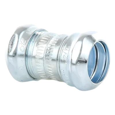 Conector de Compresión / Acero Galvanizado / 3/4 in / Pared Delgada / 10 mm (0.394 in) de Alto