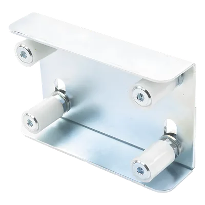 Guía Superior Ajustable / 4 Rodillos Nylon 30 mm / Acero Galvanizado / Puertas 35-62 mm / 2.27 kg