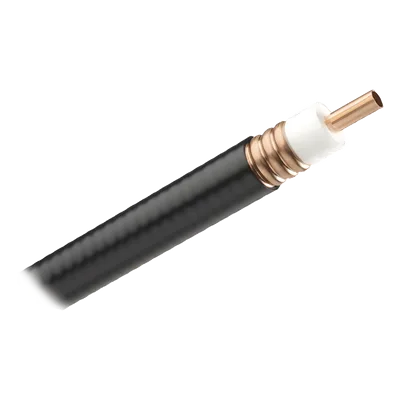 Bobina de Cable Coaxial / 500 m (1640 ft) / 50 Ω / 28.13 mm OD / Cobre Corrugado Sólido / -55°C a +85°C