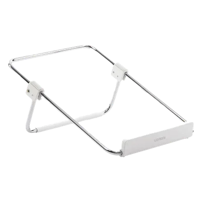 Soporte para Laptop / Plegable / Ajustable 87-132 mm / 11''-16'' / Carga 20 kg / 110g / Acero y Silicona / Plata