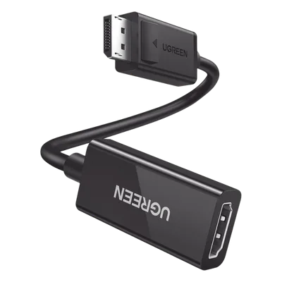 Convertidor DisplayPort a HDMI / 4K@60Hz / 3D / HDR / Blindaje Triple / 25 cm (9.84 ft) / ABS Antiinterferencias