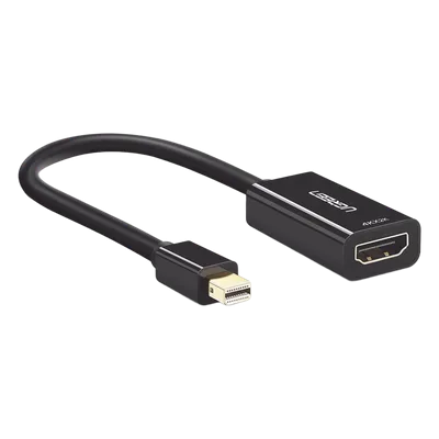 Convertidor Mini DisplayPort a HDMI / 4K@30Hz / Thunderbolt / Triple Blindaje Interno / Carcasa ABS / 25 cm (9.84 ft)