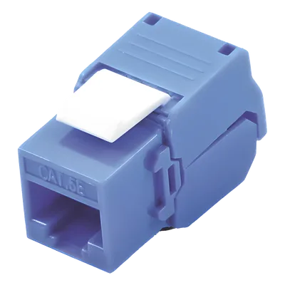 Módulo Jack Keystone / Cat5e / Toolless / Terminación 180° / RJ45 / Sin blindaje / Azul