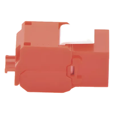 Módulo Jack Keystone / Cat5e / Toolless / Terminación 180° / RJ45 / Sin Blindaje / Color Rojo