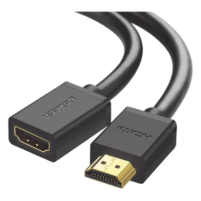 Cable Extensor HDMI / 1 m (3.28 ft) / 4K@60Hz / 3D / HDR / Macho a Hembra / Cobre Estañado / Transmisión Estable