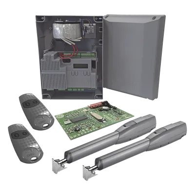 Kit de Operadores para Puertas Abatibles / 5 m (16.4 ft) / 400 kg / 24 VCC / IP54 / Uso Intensivo
