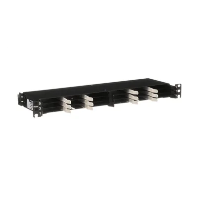 Panel de Distribución de Fibra Óptica / 1 UR / 19" / 144 Fibras / 18 Cassettes HD Flex / 4 Espacios / 1.72" (43.7 mm) Alto