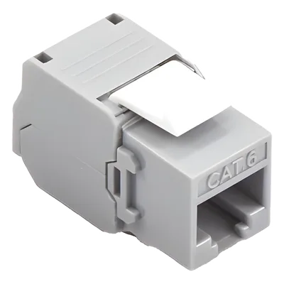 Módulo Jack Keystone / Cat6 / Toolless / Terminación 180° / UTP / Color Gris